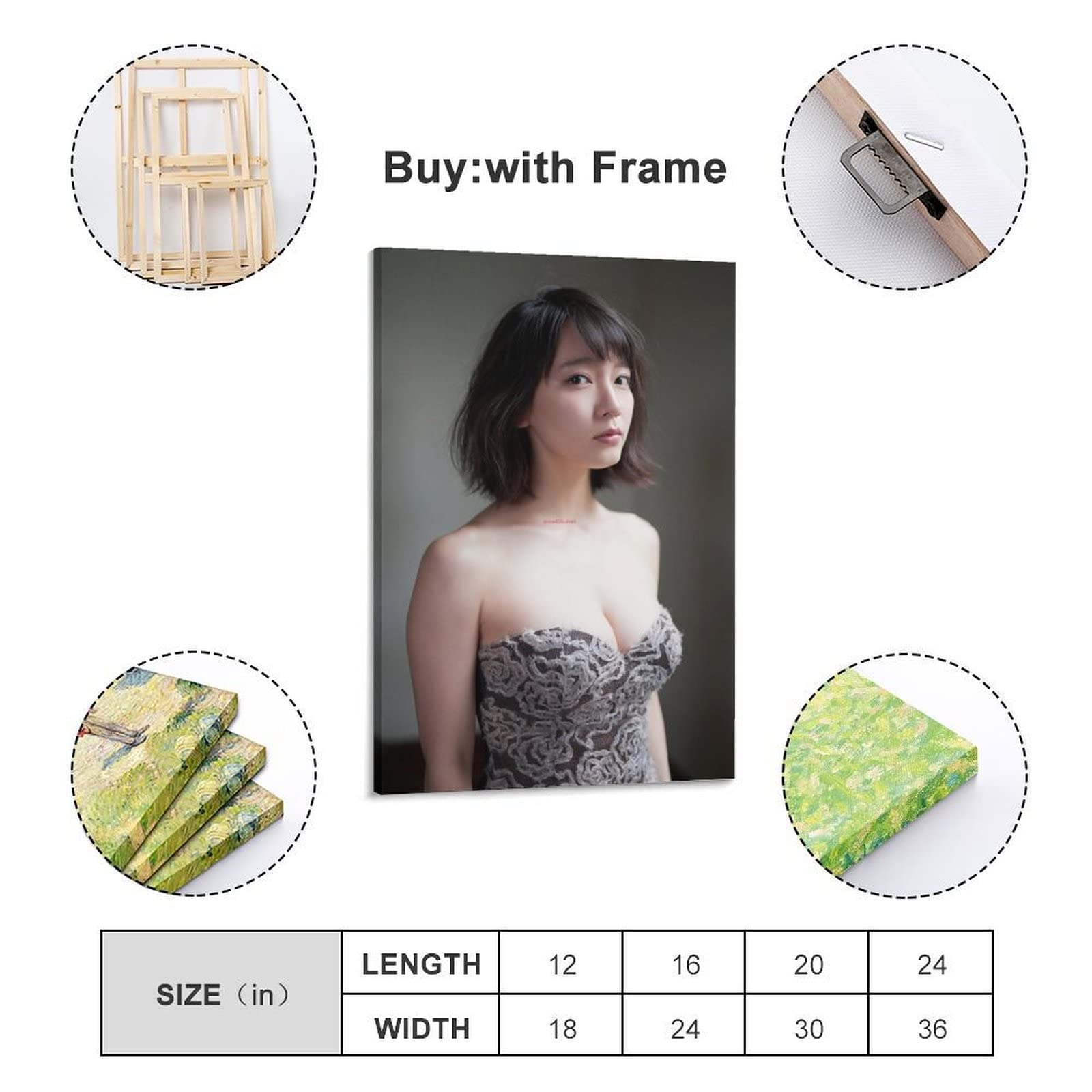 Amazon.co.jp: 吉岡里帆写真ポスターかわいいアートパネル